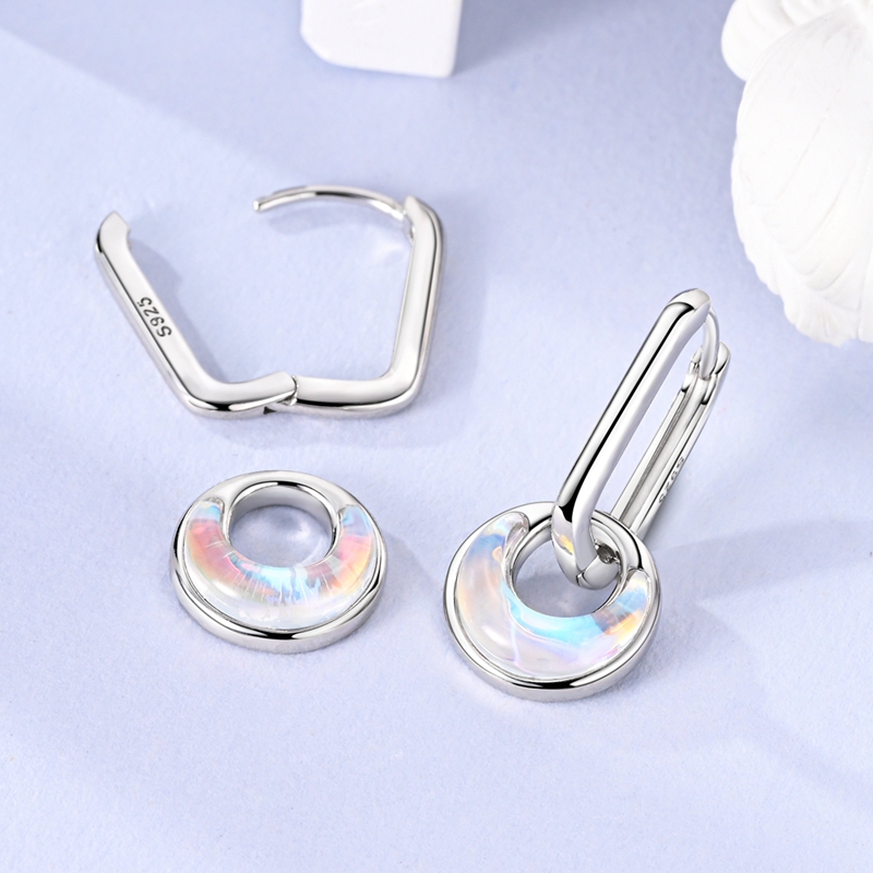 Women's 925 Hoop & Stud Earrings Set